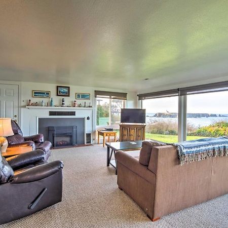 Cliffside Lighthouse Beach Home With Ocean View Coos Bay Exteriör bild